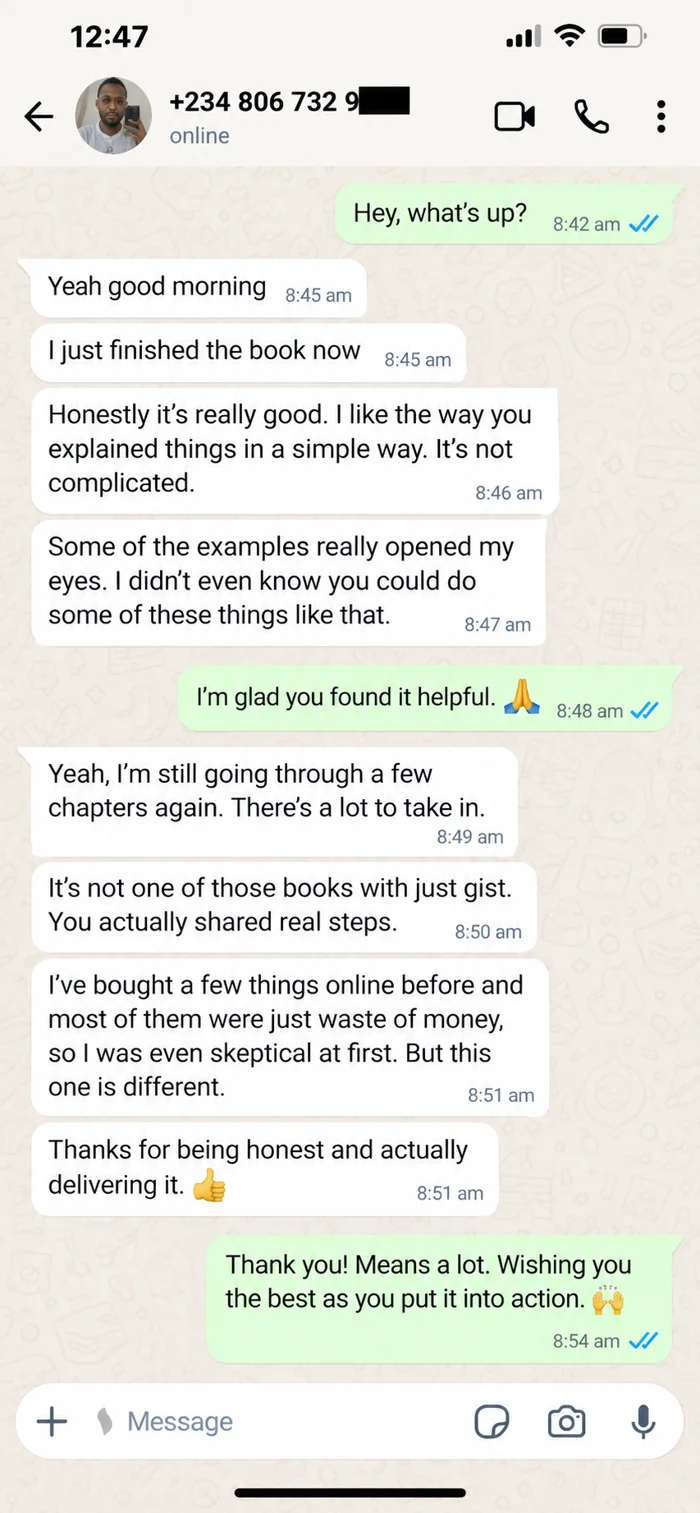 Genuine reader review screenshot 4